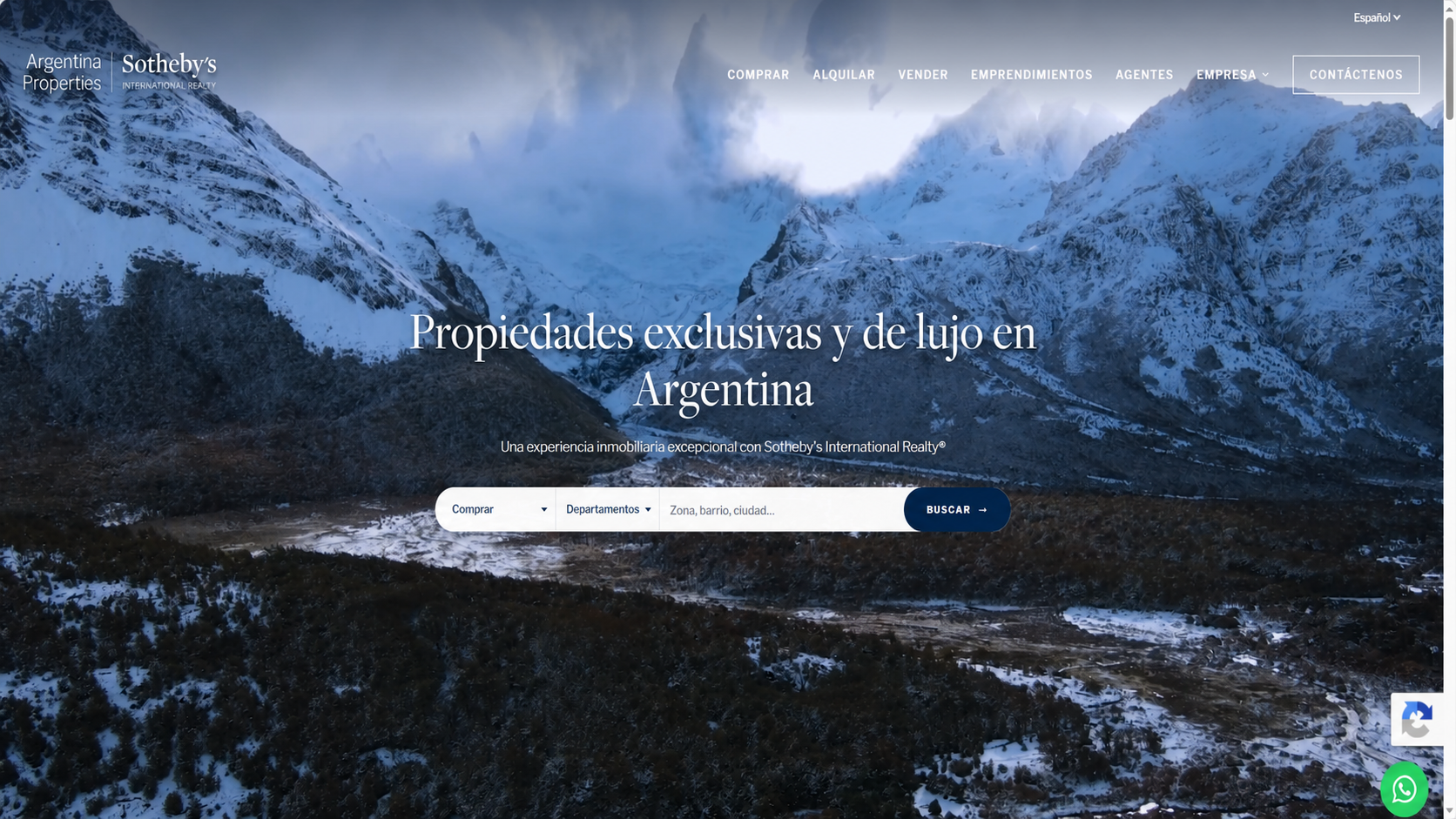 Página de inicio de Argentina Sotheby’s International Realty